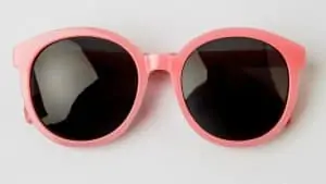 Pinke Sonnenbrille
